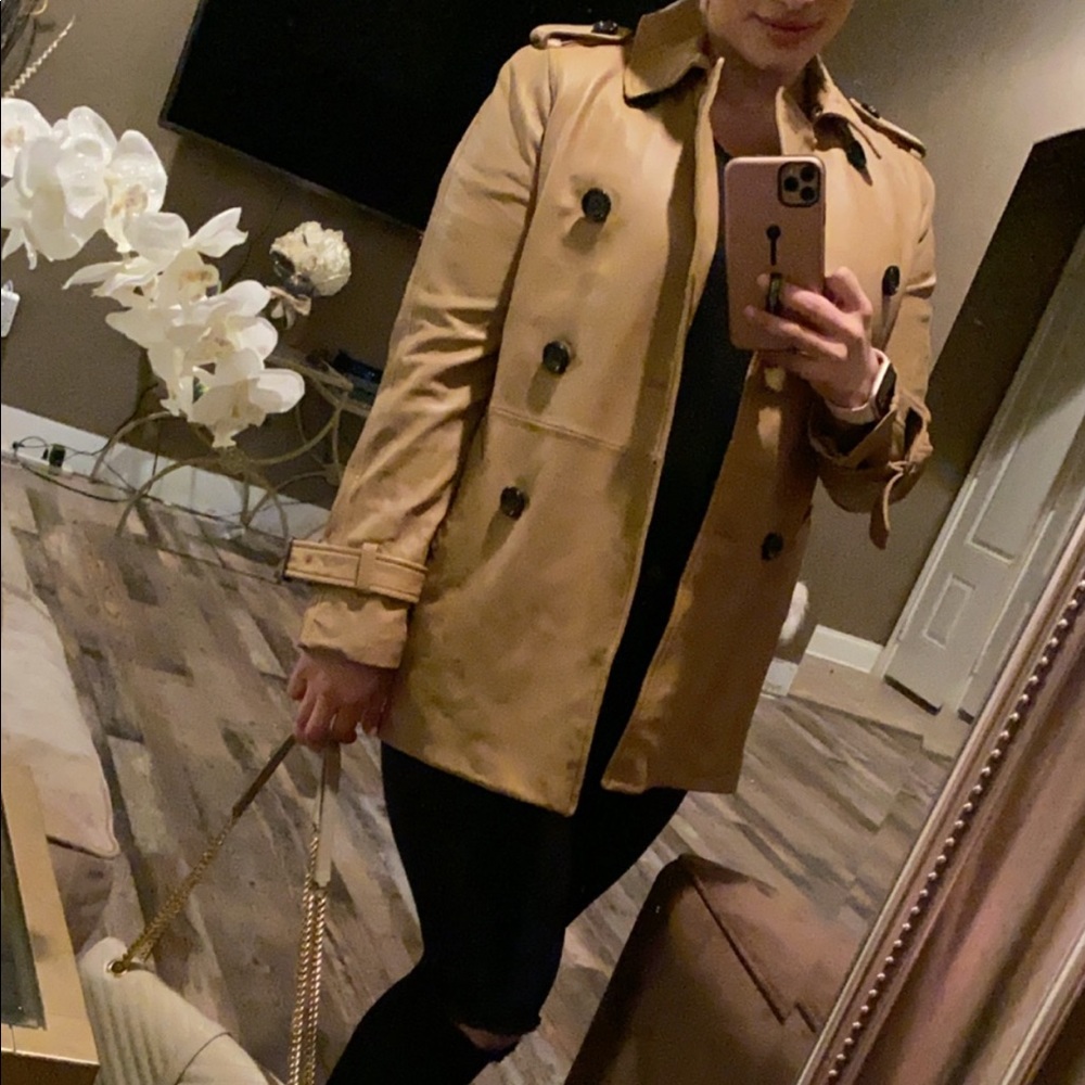 Coach leather coat